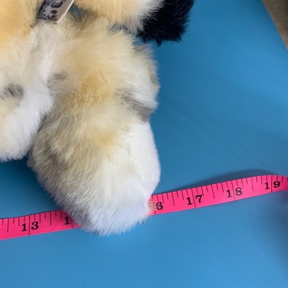 18" 1988 Chrisha Playful Plush cat kitty stuffed snimsl yellow spotted - Picture 6 of 10